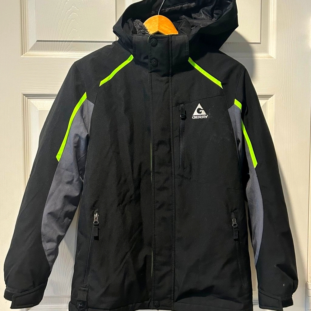 Chaqueta de invierno Gerry Youth Systems (talla 18/20), color negro, 3 en 1